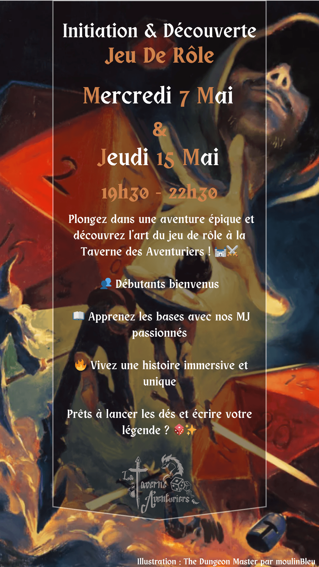 Soirée Initiation Jeu de Rôle (Mai)